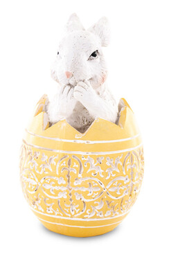 Bunny Easter, zajączek wielkanocny w jajku, A, wys.13cm