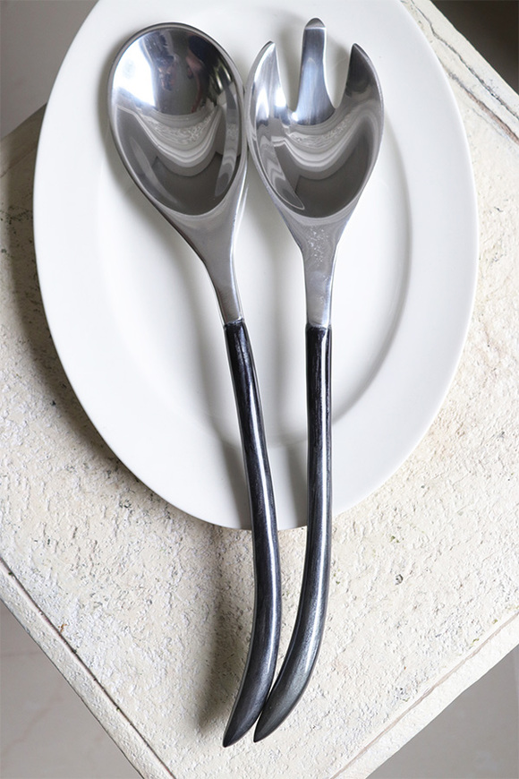 Negra, aluminiowe sztućce do sałaty