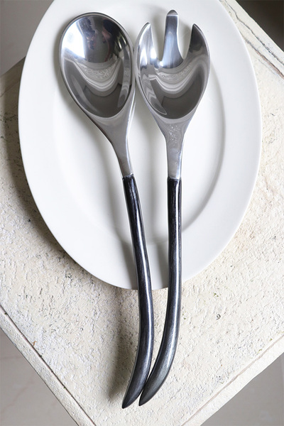 Negra, aluminiowe sztućce do sałaty