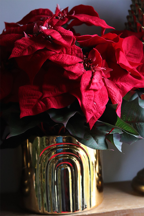 Gwiazda Betlejemska Gold Moment, wysokiej jakości sztuczna roślina