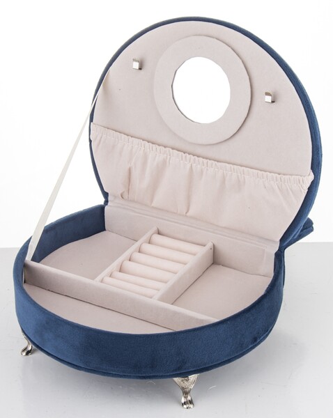 szkatułka / puzderko Florencja Simple Blue, wym.15x19.5x16cm