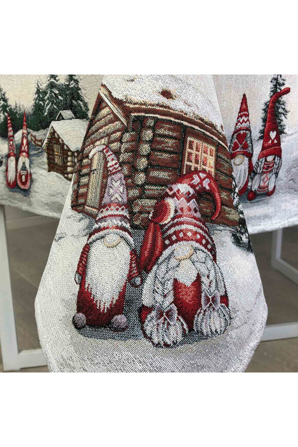 Rizdviani Skrzaty, gobelinowy świąteczny obrus