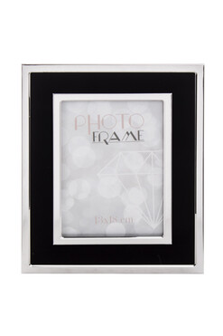 OD RĘKI Simple Velvet Elegance, ramka na zdjęcia, czarna, wym.27x22cm