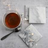 kamienne podkładki pod kubek, Marble, kpl.4szt 