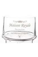 Maison Royale A, bomboniera szklana, komplet trzech pojemników