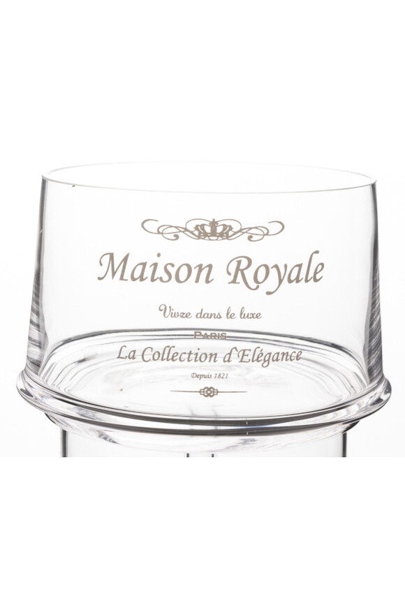 Maison Royale A, bomboniera szklana, komplet trzech pojemników