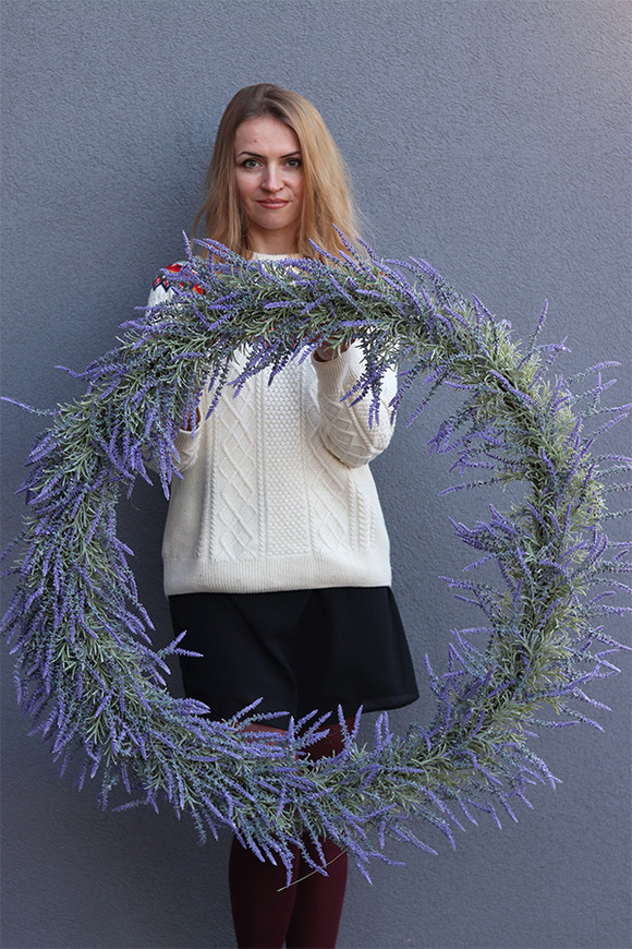 Lawenda Premium, wianek z lawendy