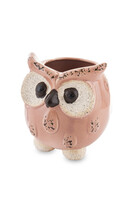 Cottage Owl, osłonka na kwiaty, różowa