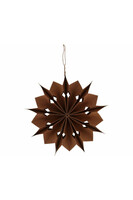 Boho Śnieżynka świąteczna zawieszka papierowa