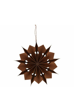 Boho Śnieżynka 3B, świąteczna zawieszka papierowa, wym.29.5x29.5x6.5cm