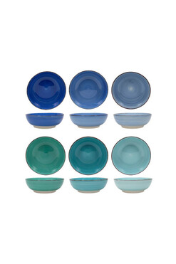 Blue Line, miski do do serwowania, kpl.6szt, śr.22.5cm