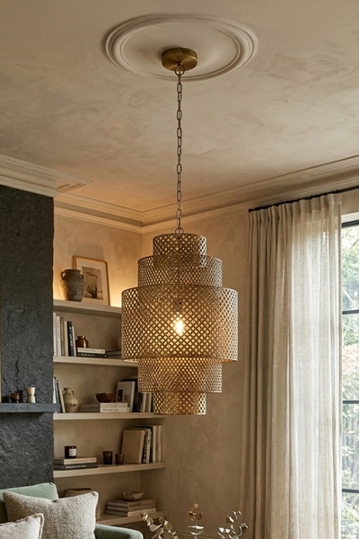 lampa wisząca, Industrial Style Gold