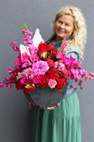 Boho Pink, kompozycja kwiatowa