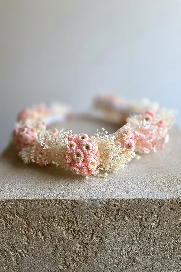 Erato, wianek na głowę z roślin stabilizowanych, rozmiar uniwersalny