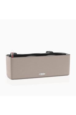 Balconissima, elegancka donica z nawadnianiem i uchwytami, piaskowy brąz, dł.40cm