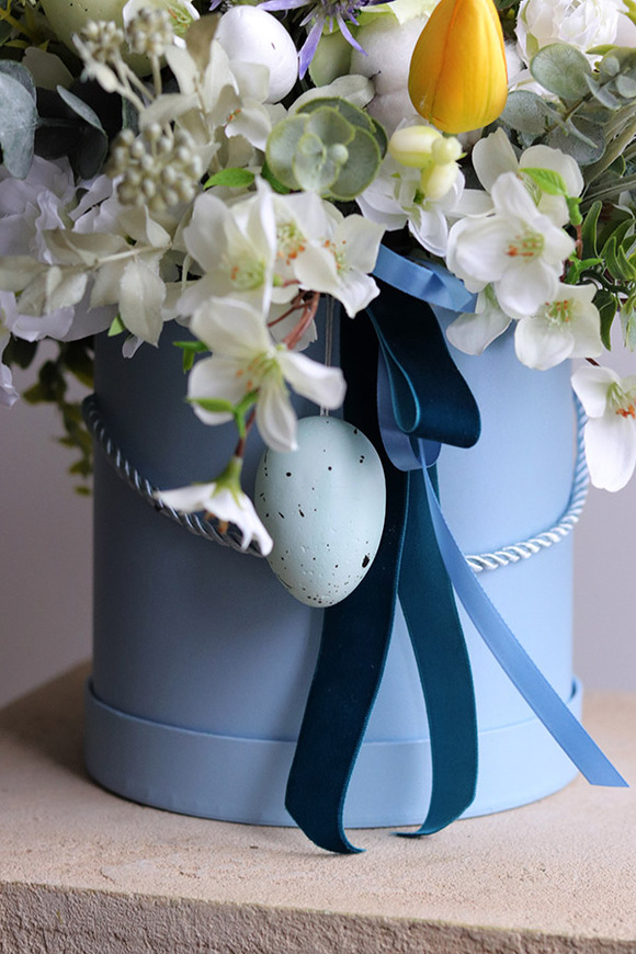 Blue Easter, flowerbox wielkanocny