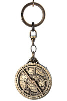 Astrolabium, brelok mosiężny