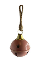 Motyle, metalowy dzwonek, różowy, mały, wym.19x14x14cm