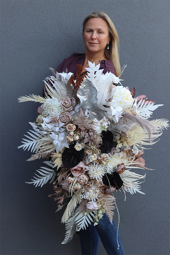 Mortario Glamour Silver, okazała wiązanka nagrobna