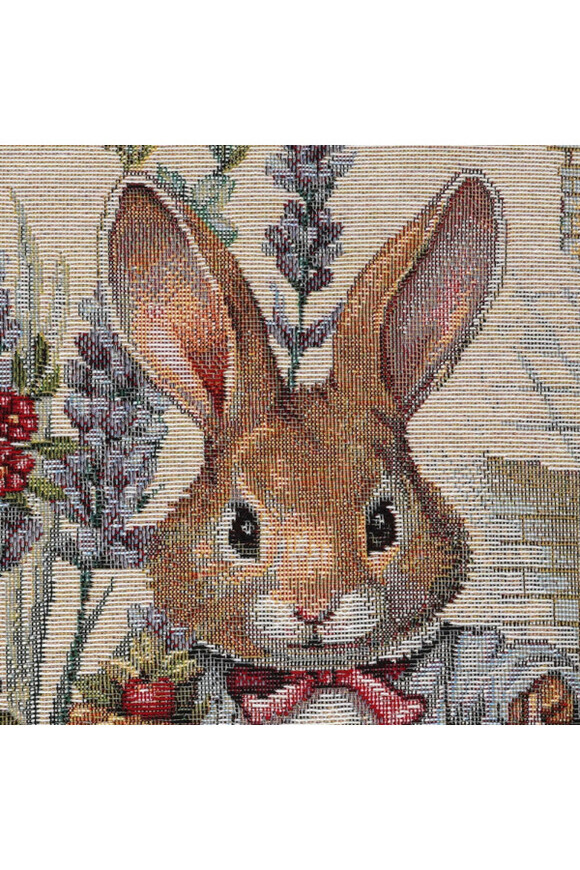 Zajączkowa Święconka, wielkanocna poszewka gobelinowa dwustronna