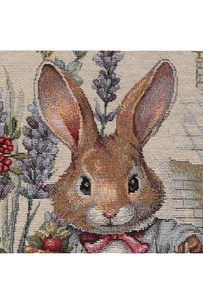 Zajączkowa Święconka, wielkanocna poszewka gobelinowa dwustronna