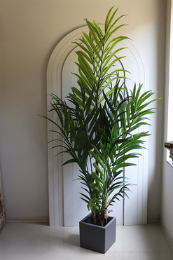 Palma Brasileiro Fiberglass, sztuczna roślina w szarej donicy, wys.190cm