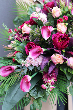 Derenata, komplet dekoracji nagrobnych, wiązanka+bukiet