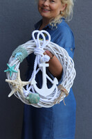 Kotwica & Krab 2, marynistyczny wianek do powieszenia na drzwiach