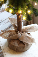 Zielona Panna LED, dekoracyjna choinka sztuczna w jucie