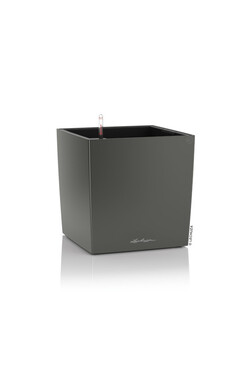 Cube Premium, doniczka z nawadnianiem, antracyt, wym.30x30cm
