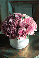 flowerbox z fioletowymi różami, Graciosi, wym.23x25cm