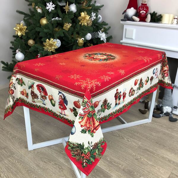 Jarmark Świąteczny, gobelinowy świąteczny obrus