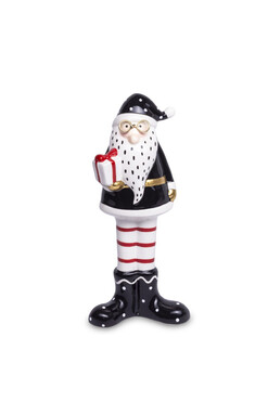 Scandi Haven, świąteczna figurka Święty Mikołaj C, wys.23.5cm