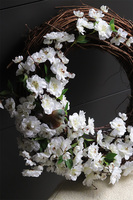 Ptaki na Jabłoni, wiosenny wianek dekoracyjny