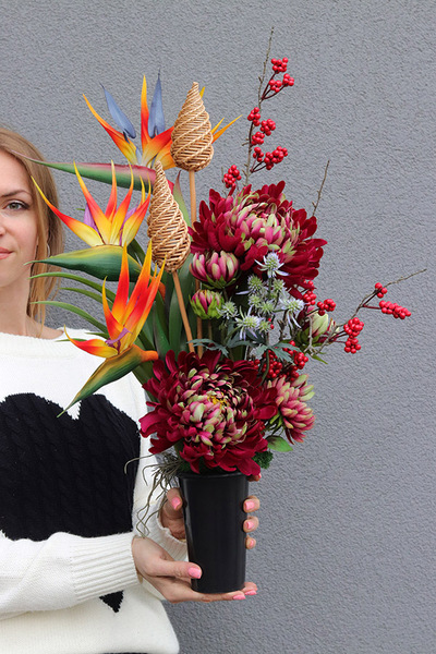 Merigold, bukiet nagrobny we wkładzie