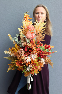 Moko Autumn Extra 2, jesienny bukiet do wazonu, dł.76cm