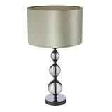 Trzy Kule, lampa stołowa, abażur biały walec, wys.65cm