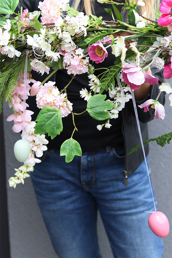 Pastellita, dekoracyjna girlanda wielkanocna z zawieszkami