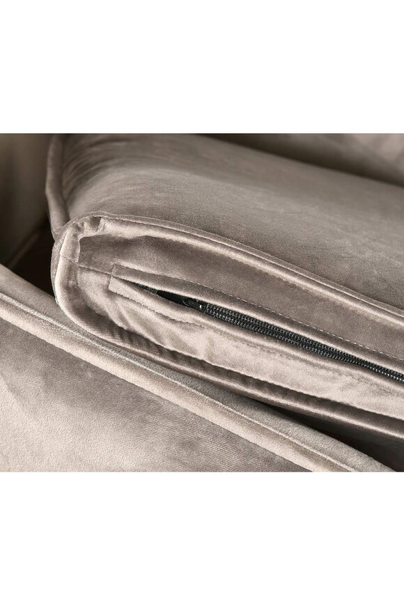 Glamour Mokka, fotel welurowy