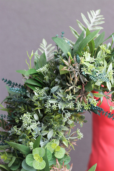 Subtelle Boho Simple, zielony wianek na obręczy