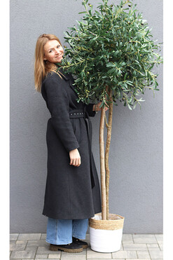 Drzewko Oliwne Basket 2, sztuczna roślina w koszu, wys.196cm