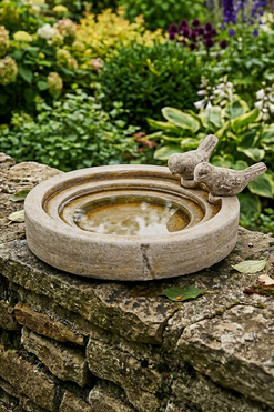 Maina, poidło dla ptaków cement, wym.6x22x20cm