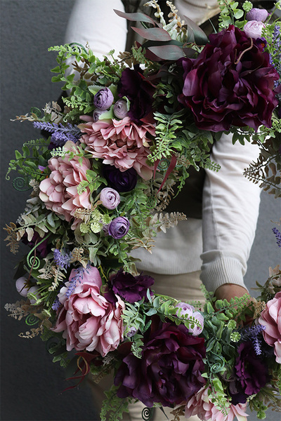 Maestro Rich 2, bogaty wianek na drzwi na obręczy