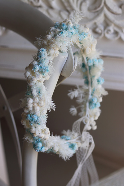 Nereida, wianek na głowę z roślin stabilizowanych, rozmiar uniwersalny