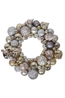 wianek bożonarodzeniowy Bombki Champagne&Gold&Silver