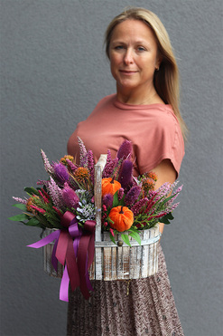 koszyczek Jesienny Dyniowy, wym.28x29cm