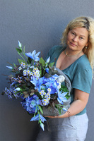 Anielski Błękit Volcan, nowoczesna kompozycja nagrobna