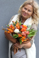  jesienny bukiet kwiatów do wazonu, Herena, dł.28cm