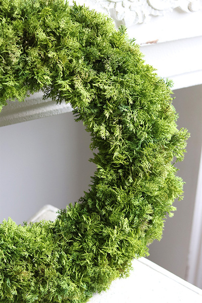 elegancki wysokiej jakości zielony wianek, Poczuj Wiosnę, śr.49cm