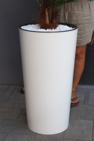 Palma Mediolan, wysokiej jakości sztuczna palma w wysokiej donicy	